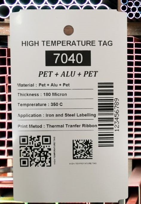  Pet + Aluminyum 180 Mikron Sallantı Etiket (7040)