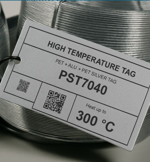 PST 7040 – PET + ALU + PET 180 Gümüş Etiket