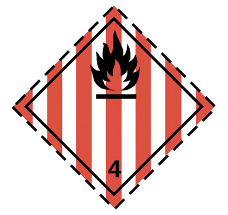 Yanıcı Katı Madde Tehlike Etiketleri
